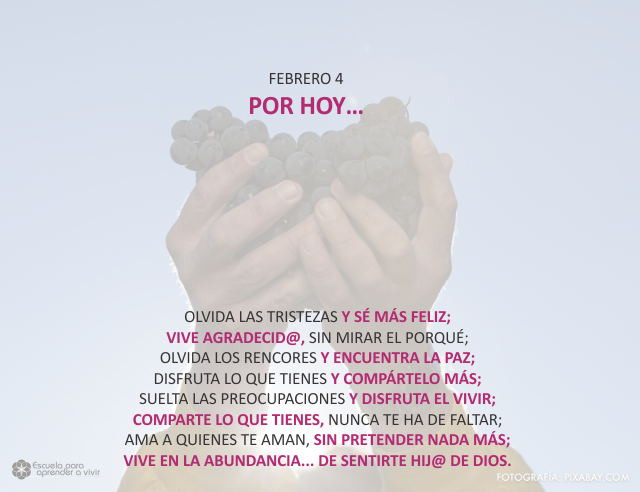 Por hoy...